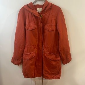 LOFT Dark Orange Oversized Utility Jacket Size S